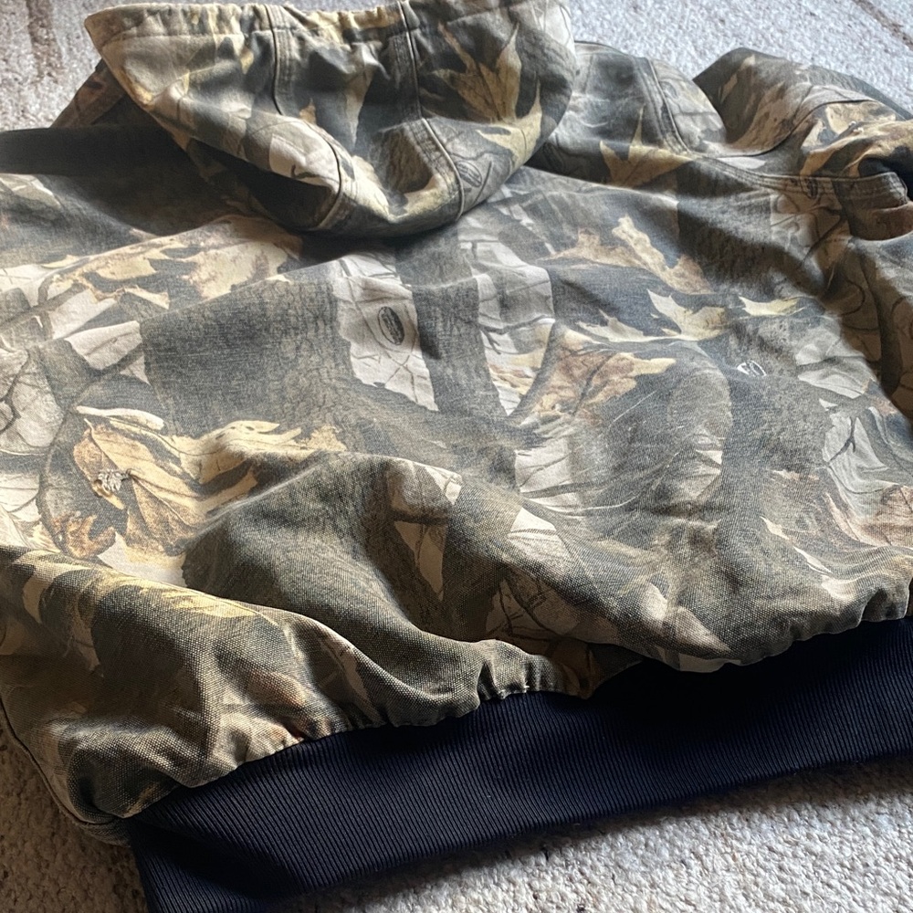 R A R E Carhartt Camo Hooded Zip Jacket - Picture 8 of 9